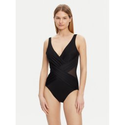 Miraclesuit Бански костюм Solid Crossover 6516689 Черен
