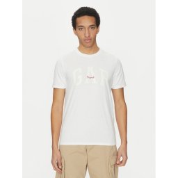 Gap Тишърт 542246-01 Бял Regular Fit