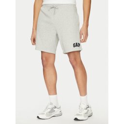 Gap Спортни шорти 866651-02 Сив Regular Fit