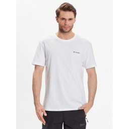 Columbia Тишърт Basic Logo 1680053 Бял Regular Fit