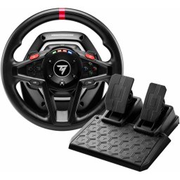 Волан с педали Thrustmaster T128-X (4460184), за Xbox Series X/S/Xbox One/PC, 270° до 900° градусов, магнитни педали T2PM без триене, черен