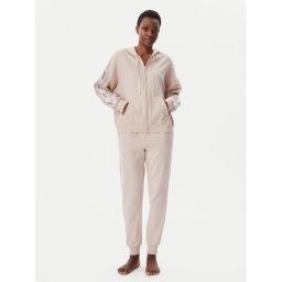 DKNY Пижама YI90040 Бежов Relaxed Fit