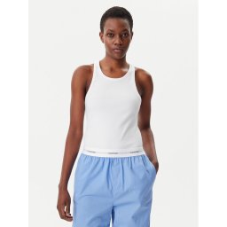 Calvin Klein Underwear топ LV00QS7492 Бял Slim Fit