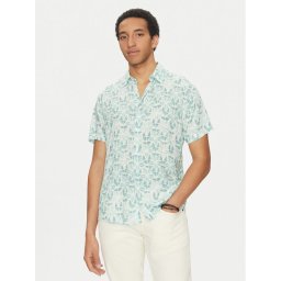 Guess Риза M5GH58 WD4Z2 Син Regular Fit