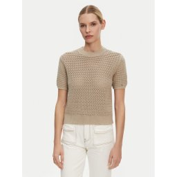 Tommy Hilfiger Пуловер Pointelle WW0WW45950 Бежов Regular Fit