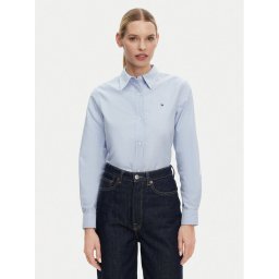 Tommy Hilfiger Риза WW0WW46111 Син Relaxed Fit