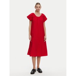 Tommy Hilfiger Лятна рокля WW0WW44667 Червен Relaxed Fit