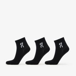 On Logo Sock Mid 3-Pack Black S