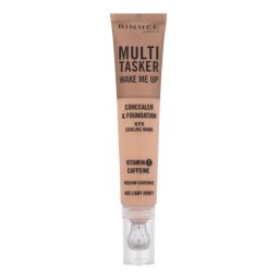 Rimmel London Multi Tasker Wake Me Up Concealer & Foundation озаряващ коректор и фон дьо тен 20 ml нюанс 060 Light Honey