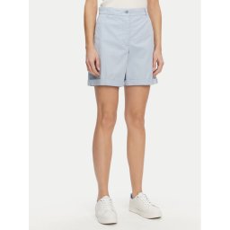 Tommy Hilfiger Шорти от плат WW0WW42457 Светлосиньо Regular Fit