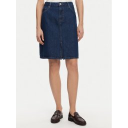 Tommy Hilfiger Дънкова пола WW0WW44390 Тъмносин Regular Fit