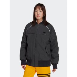 adidas Яке бомбър HK5233 Сив Oversize