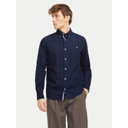 Jack & Jones Риза Summer 12274599 Тъмносин Regular Fit