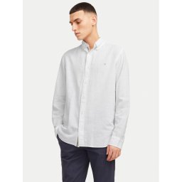 Jack & Jones Риза Summer 12274599 Бял Regular Fit