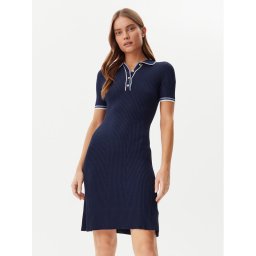 Guess Плетена рокля W5GK84 Z3L10 Тъмносин Regular Fit
