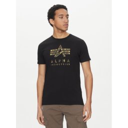 Alpha Industries Тишърт Camo Puff 146506 Черен Regular Fit