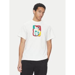 Puma Тишърт Dylan Exhibit 630673 Бял Regular Fit