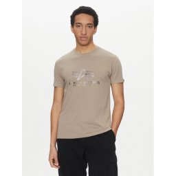 Alpha Industries Тишърт Basic 100501 Бежов Regular Fit