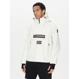 Napapijri Анорак Rainforest Next Sum NP0A4ILW Бял Loose Fit