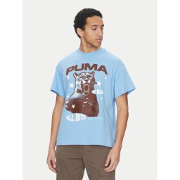 Puma Тишърт All Bite 630466 Син Regular Fit