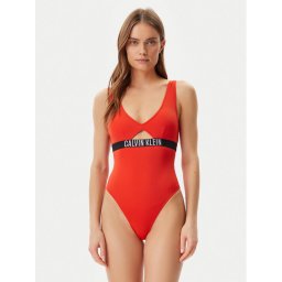 Calvin Klein Swimwear Бански костюм KW0KW02746 Червен