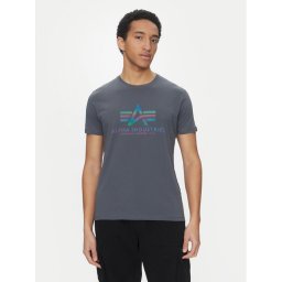 Alpha Industries Тишърт Basic 100501 Сив Regular Fit