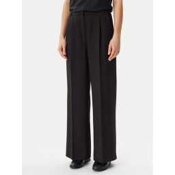 Calvin Klein Текстилни панталони Travel Twill K20K208214 Черен Wide Leg
