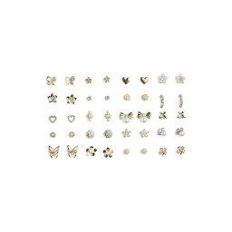 Pieces Комплект 20 чифта обеци Pclona Mega Pack Earrings D2d 17153167 Златист