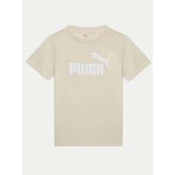 Puma Тишърт Ess No. 1 Logo 684892 Бежов Regular Fit