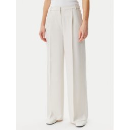 Calvin Klein Текстилни панталони Travel Twill K20K208214 Сив Wide Leg