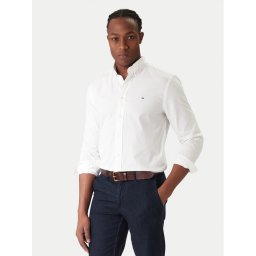 Tommy Hilfiger Риза Core Flex MW0MW39988 Бял Regular Fit