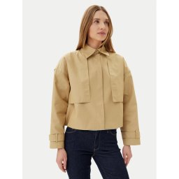 Calvin Klein Риза-яке K20K208379 Бежов Relaxed Fit