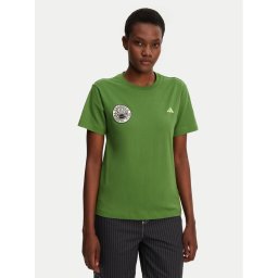 adidas Тишърт FARM Graphic JD6292 Зелен Regular Fit