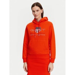 Gant Суитшърт Archive Shield 4200276 Оранжев Regular Fit