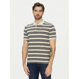 Marc O'Polo Тениска с яка и копчета 522 2068 53040 Бежов Regular Fit
