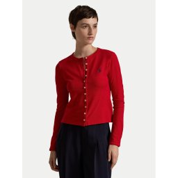 Polo Ralph Lauren Кардиган 211941175006 Червен Slim Fit