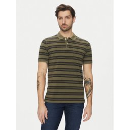Marc O'Polo Тениска с яка и копчета 522 2068 53040 Зелен Regular Fit