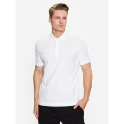 Lacoste Тениска с яка и копчета PH5522 Бял Regular Fit