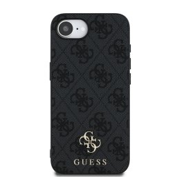 Гръб Guess за iPhone 17E, iPhone 16E, PU, 4G Small Metal Logo, MagSafe Case, Сив