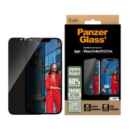 Стъклен протектор PanzerGlass за Apple iPhone 17E, iPhone 16E, 14,13,13 Pro, UWF, Privacy