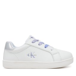 Сникърси Calvin Klein Jeans Low Cut Lece-UP V1A9-82009-1355X S Бял