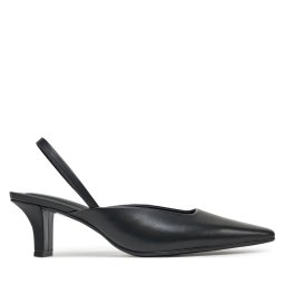 Обувки на ток Calvin Klein Heel Mule Pump 50 - Lth HW0HW02551 Черен