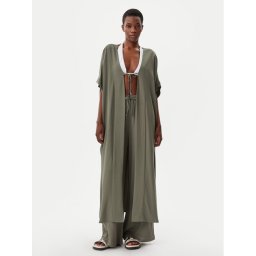 Calvin Klein Swimwear Плажна рокля KW0KW02822 Зелен Relaxed Fit