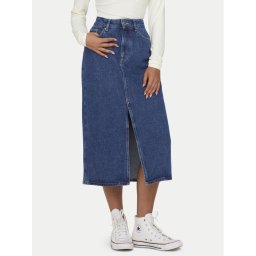 ONLY Дънкова пола Bianca 15319268 Тъмносин Regular Fit