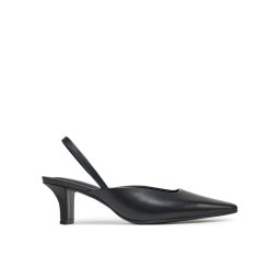 Calvin Klein Обувки на ток Heel Mule Pump 50 - Lth HW0HW02551 Черен