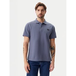 Calvin Klein Jeans Тениска с яка и копчета J30J327040 Син Regular Fit