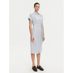 Tommy Hilfiger Рокля тип риза Ess WW0WW44653 Светлосиньо Regular Fit