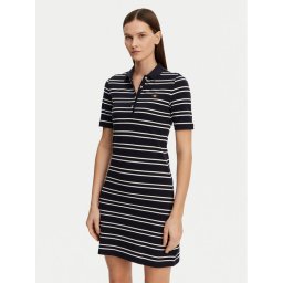 Gant Ежедневна рокля Striped Shield 4200571 Тъмносин Slim Fit