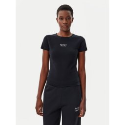 New Balance Тишърт WT51958 Черен Slim Fit