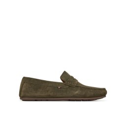 Tommy Hilfiger Мокасини Casual Hilfiger Suede Driver FM0FM04998 Зелен